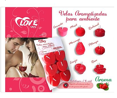 Velas Aromatizadas Para Ambiente Love Yes